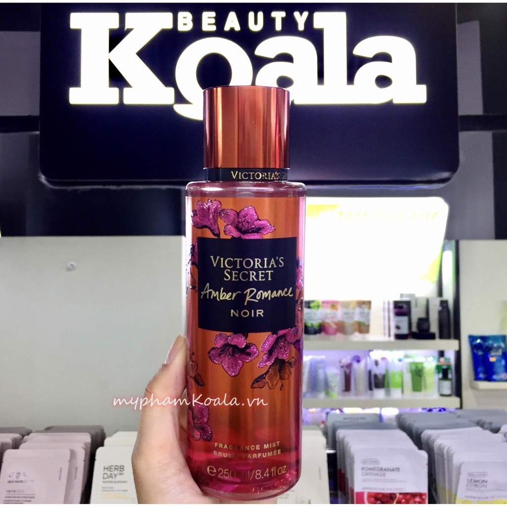 Xịt thơm toàn thân Victoria's Secret - Amber Romance Noir 250ml