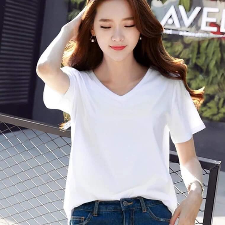 Áo Gap nữ cổ tim chất cotton (hàng đẹp loại 1)