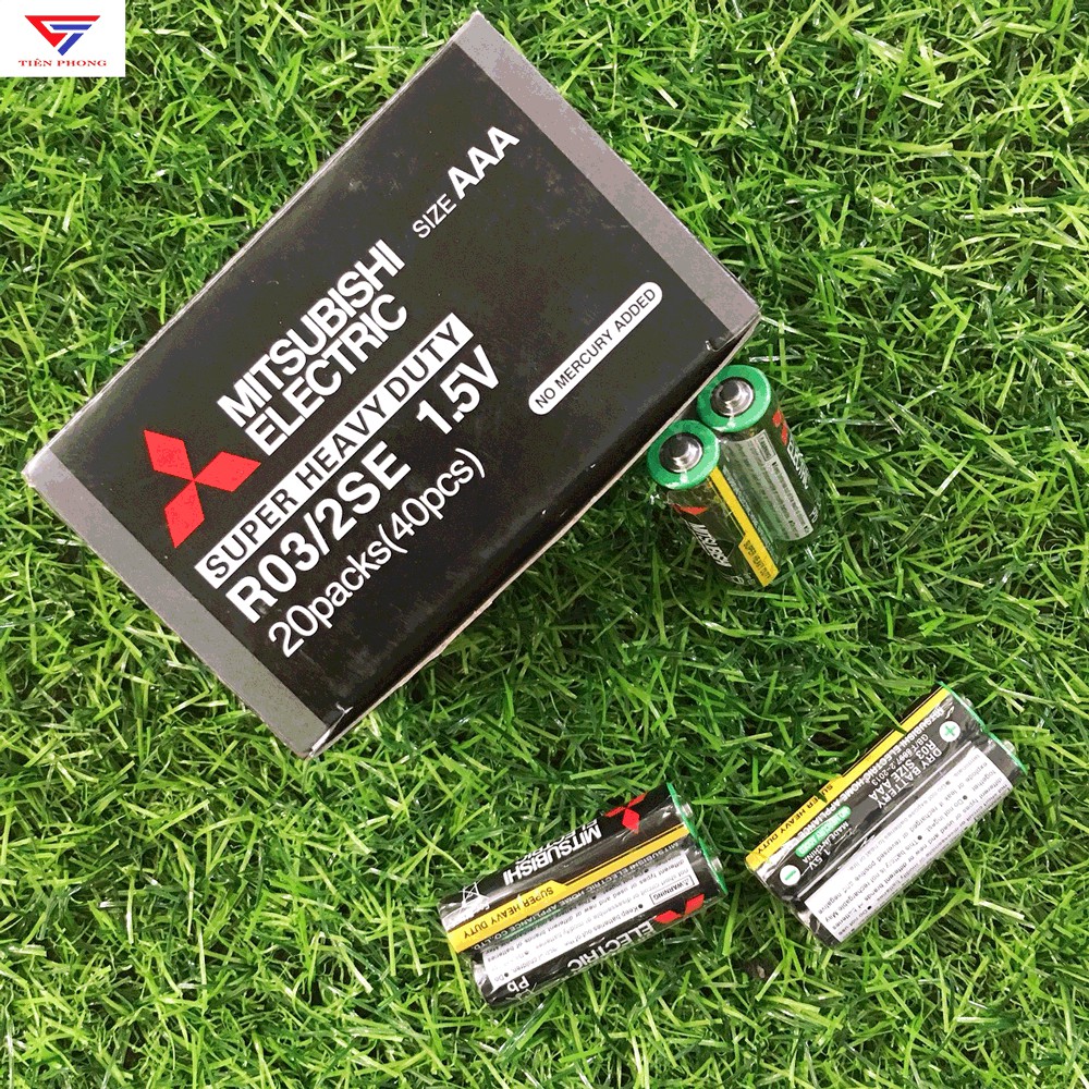 Hộp 40 viên pin Mitsubishi Cacbon AAA chính hãng