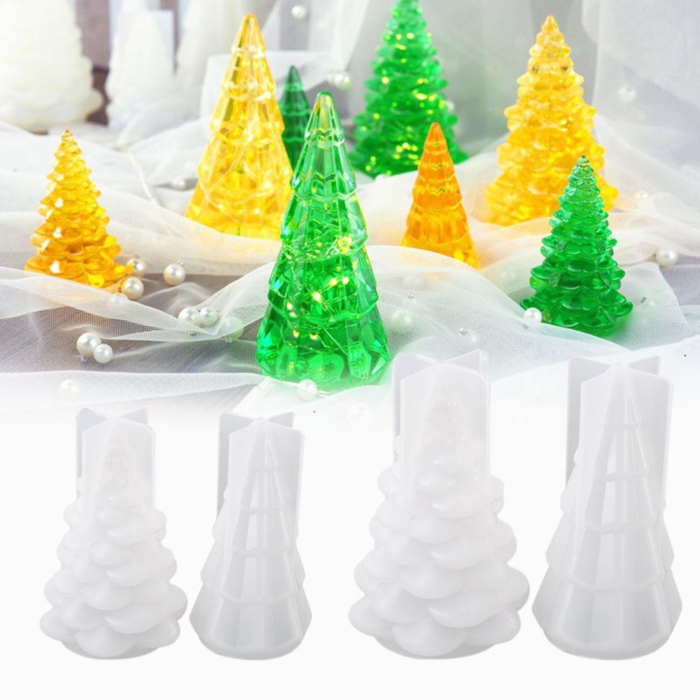 GOGOUP Khuôn Nhựa Làm Trang Sức Hình Cây Thông Giáng Sinh