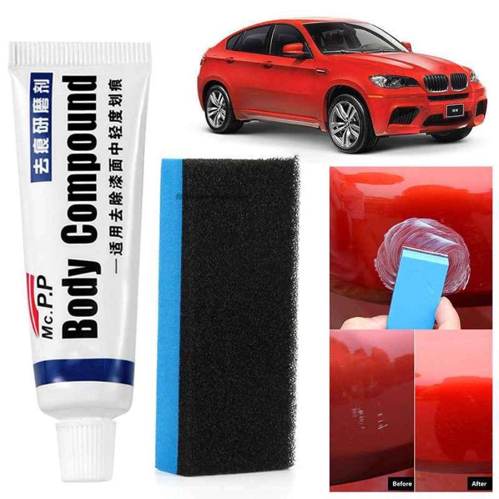 Kem Làm Mờ Vết Xước Xe Ô Tô,Xe Máy - Tặng Kèm Miếng Bọt Biển Đánh Bóng Xe - CARZONE