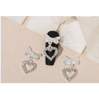 Charm trang trí nail mã mới hình tim