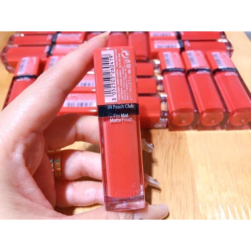 Son BJ bourjois velvet 04 cam Hồng đào