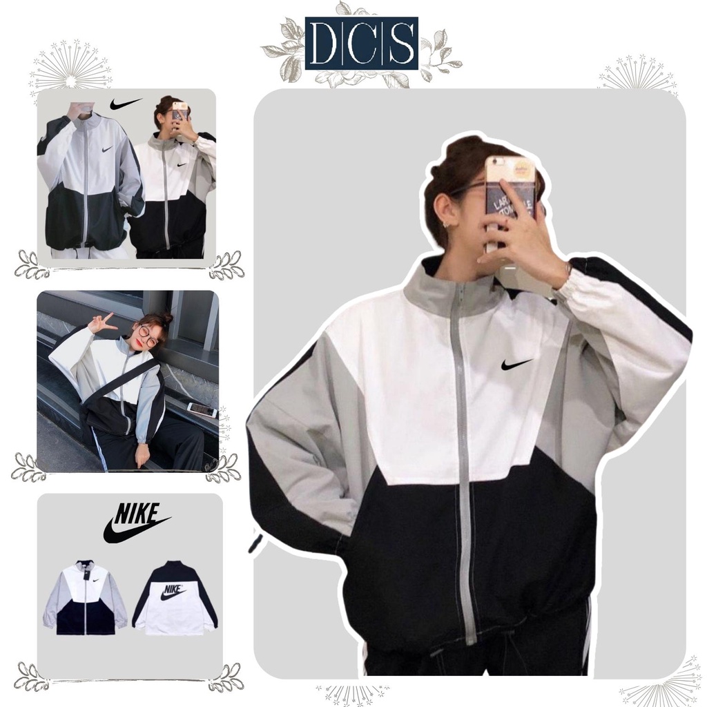 Áo khoác gió nike nam nữ 2 lớp cao cấp in logo chính hãng xưởng may DCS