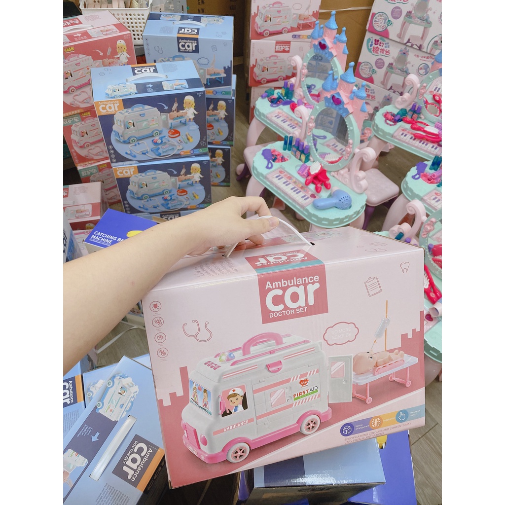 Bộ Đồ Chơi Bác Sĩ Y Tá Dụng Cụ Y Khoa Nha Khoa Giúp Bé Nhập Vai Trải Nghiệm