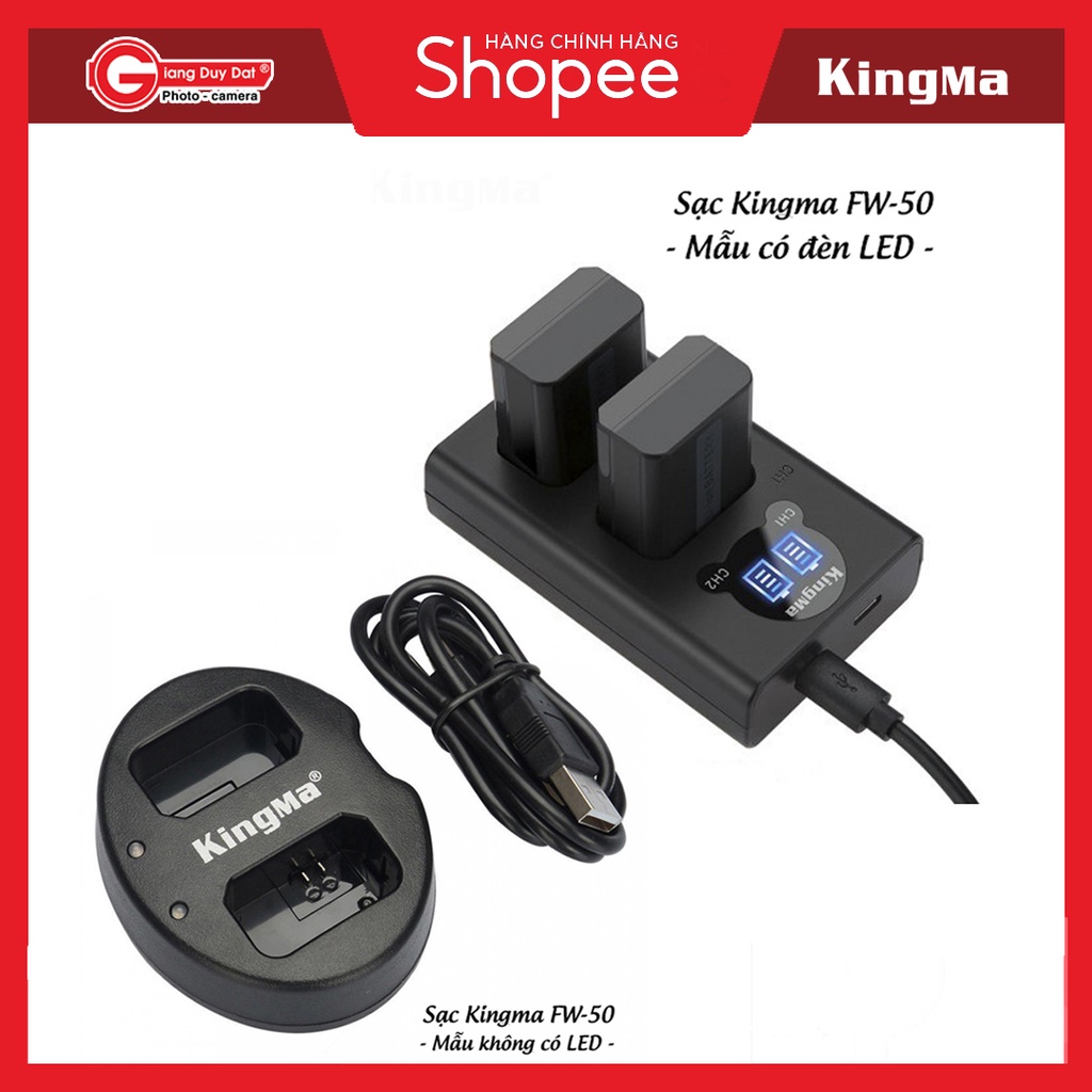 Bộ pin sạc Kingma FW-50 cho Sony Alpha