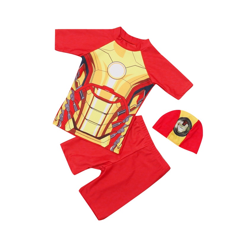 Bộ Đồ Bơi Họa Tiết Hoạt Hình Người Nhện Cỡ Vừa Mới Cho Bé Trai ZH01