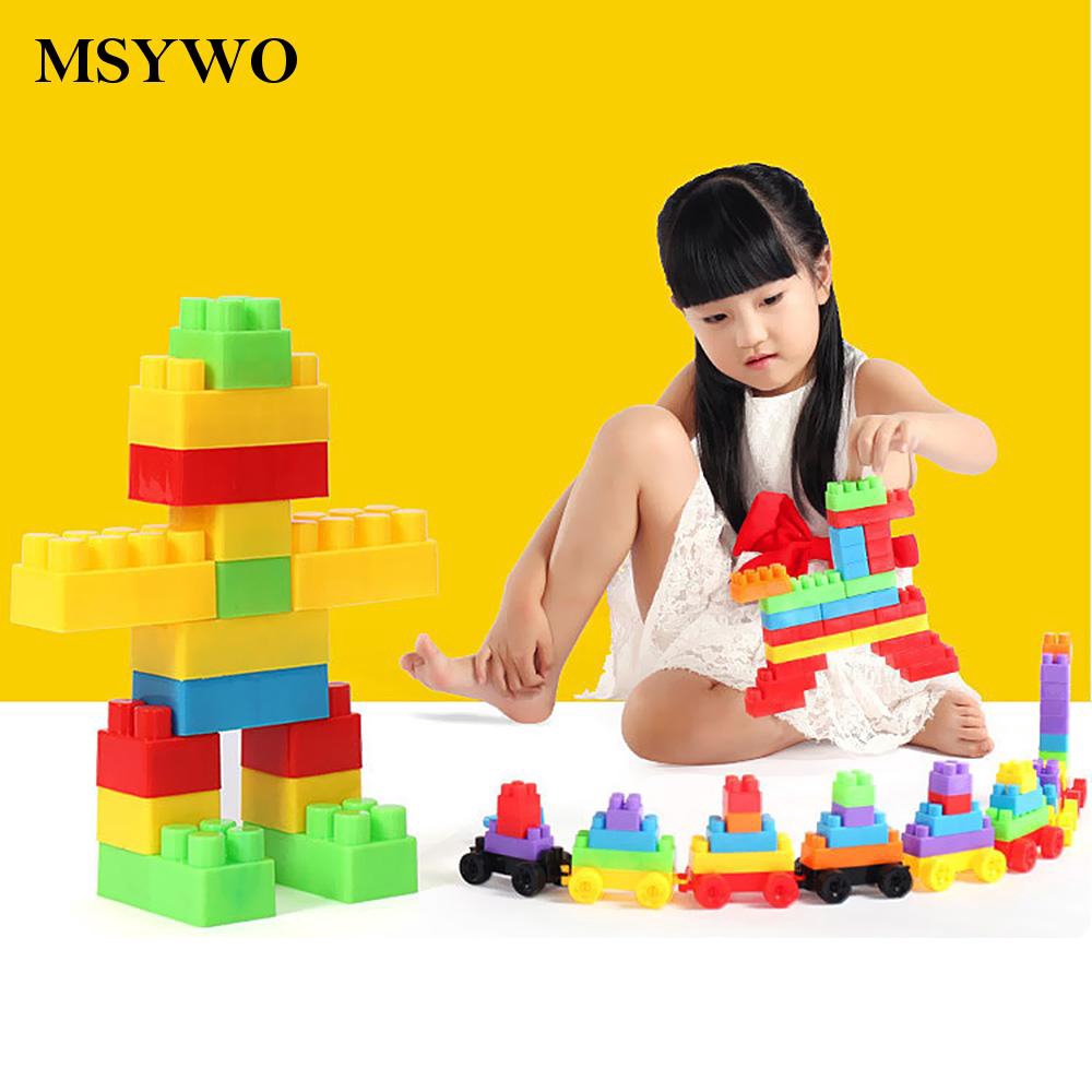 Bộ 66 Miếng Lego Lắp Ráp Size Lớn Cho Bé Trai