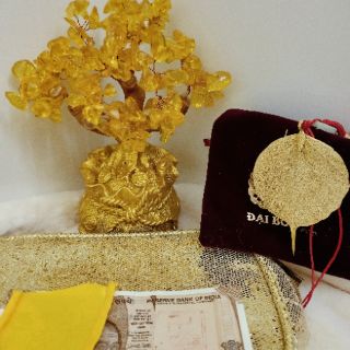 Lá Bồ Đề dát vàng - Ấn Độ - Lá nhỏ
