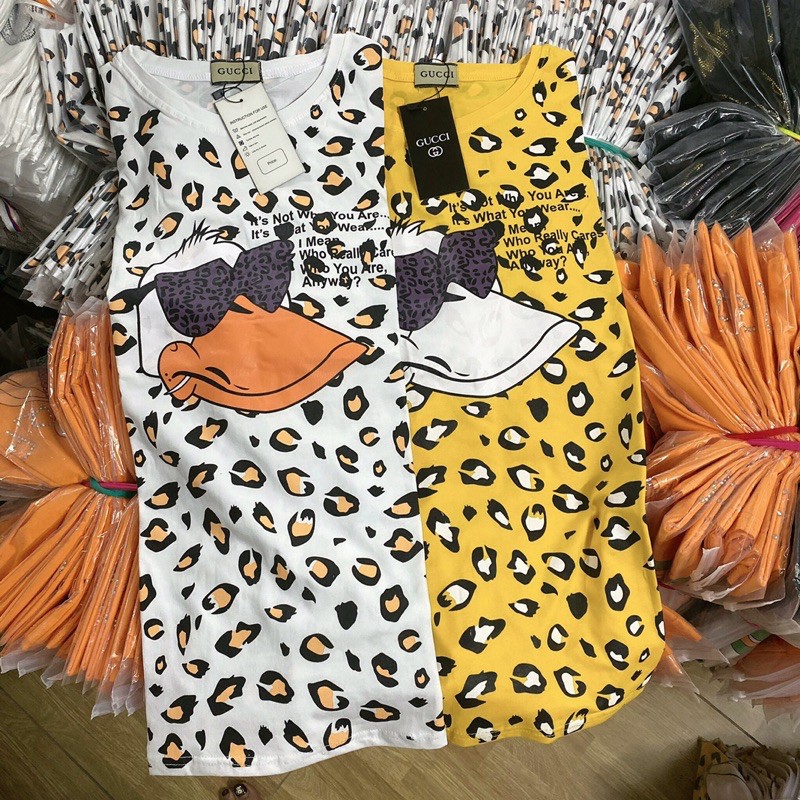 Áo Thun Nữ hình Vịt chấm beo❤️Áo Phông Nữ dáng rộng tay lỡ hoạ tiết mới hot( CHẤT COTTON CHUẨN SHOP)