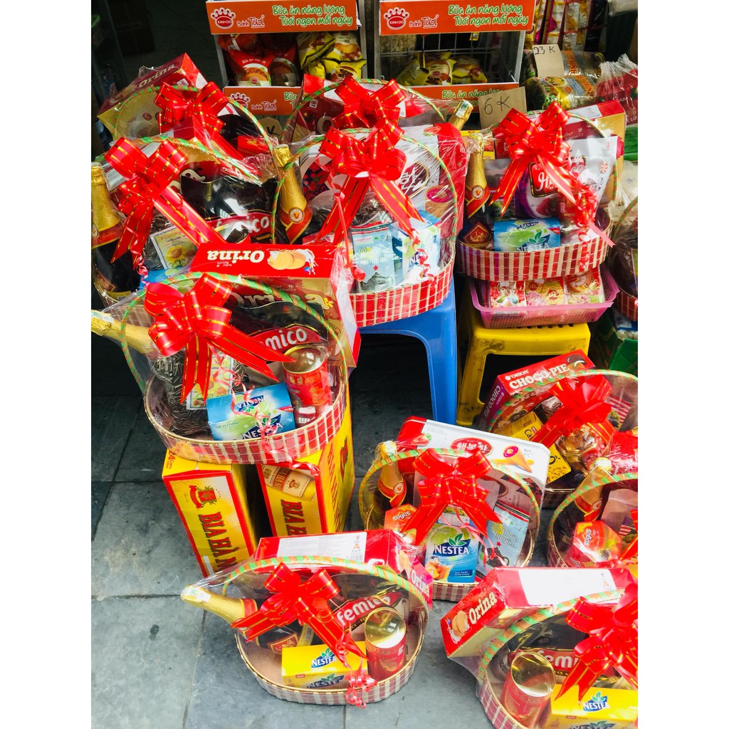 Đóng giỏ quà tết ship garp shopee quanh hà nội