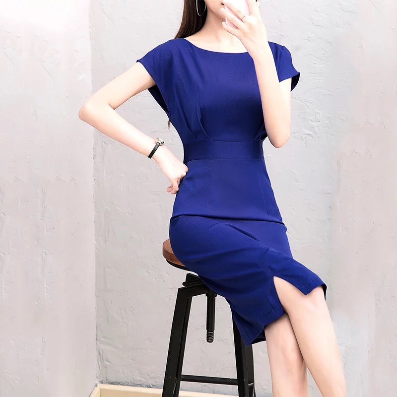 ĐẦM BODY XANH COBAN - DT771