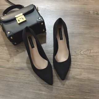 Giày cao gót da lộn 7p