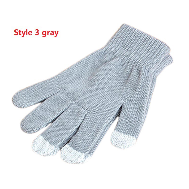 Găng tay dệt kim nhiều màu cảm ứng màn hình điện thoại cho nam nữ