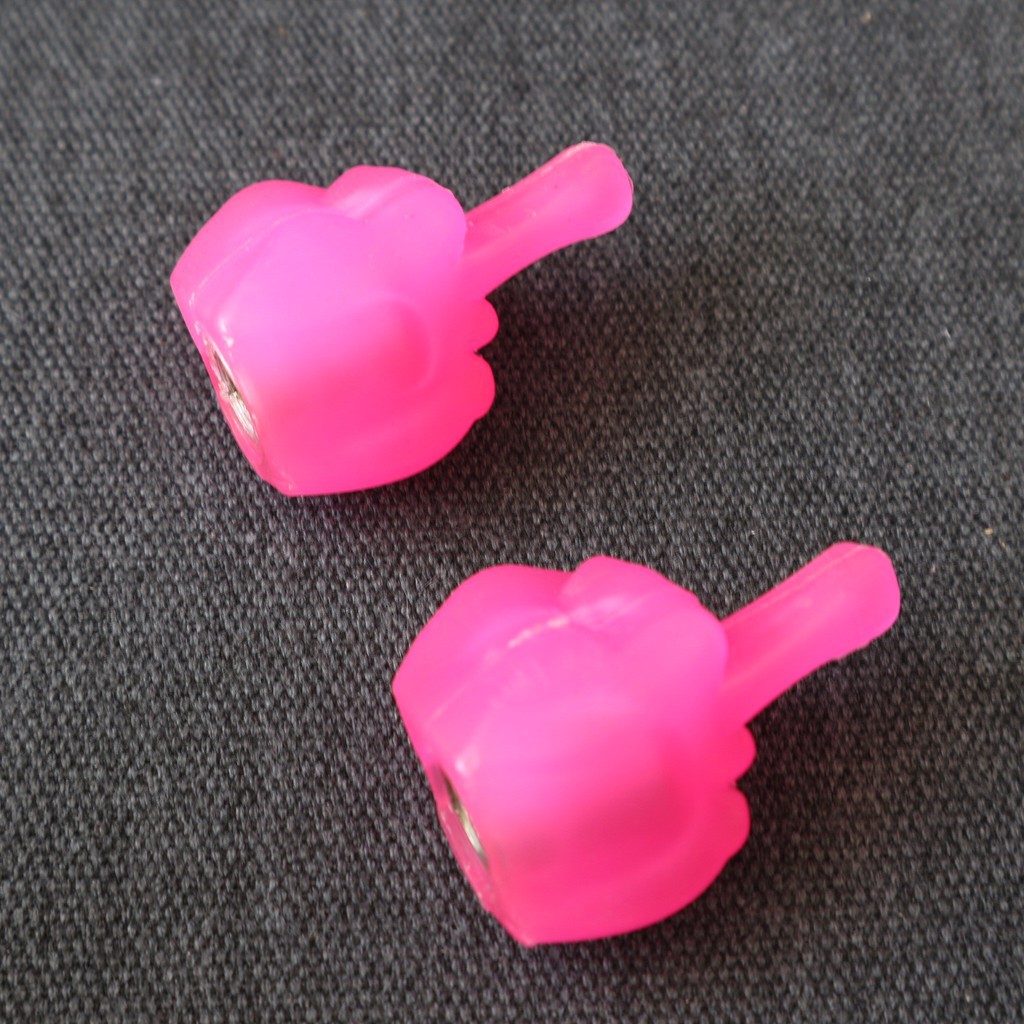 [XẢ KHO] NẮP VAN VÒI XE MÁY HÌNH NGÓN TAY DẠ QUANG (nhiều màu )