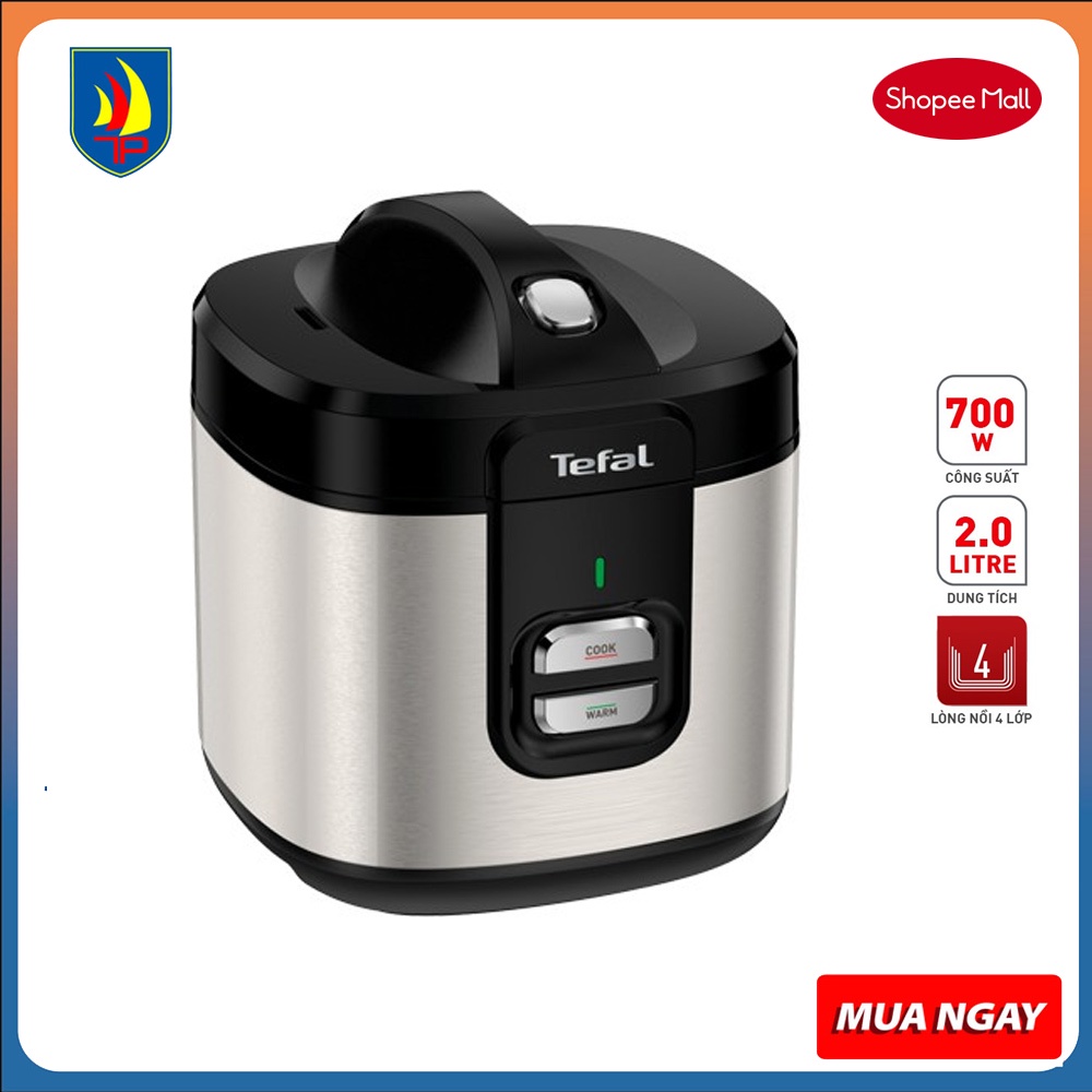 Nồi cơm điện tử Tefal 2.0L RK364A68 -700W, 2L