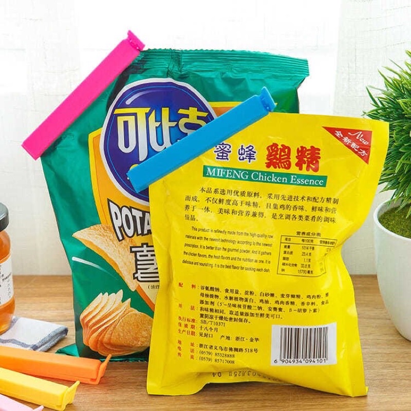 Bộ 10 Kẹp miệng túi bảo quản thực phẩm các màu