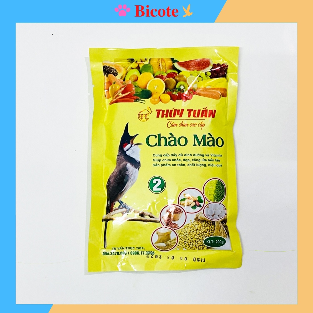 Cám chim chào mào Thúy Tuấn số 2 cao cấp giá rẻ loại 200gram