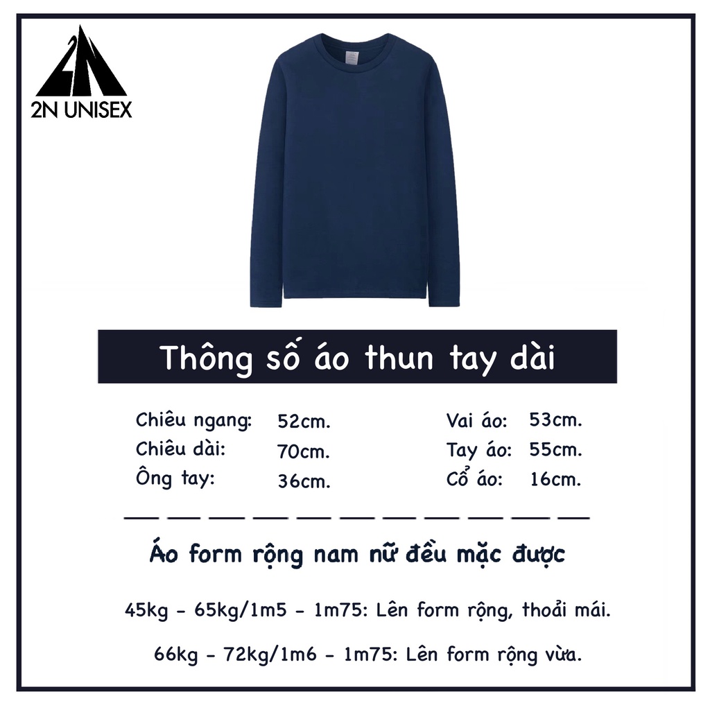 Áo thun tay dài form rộng - phông dài tay nam nữ oversize luffy - 2N Unisex