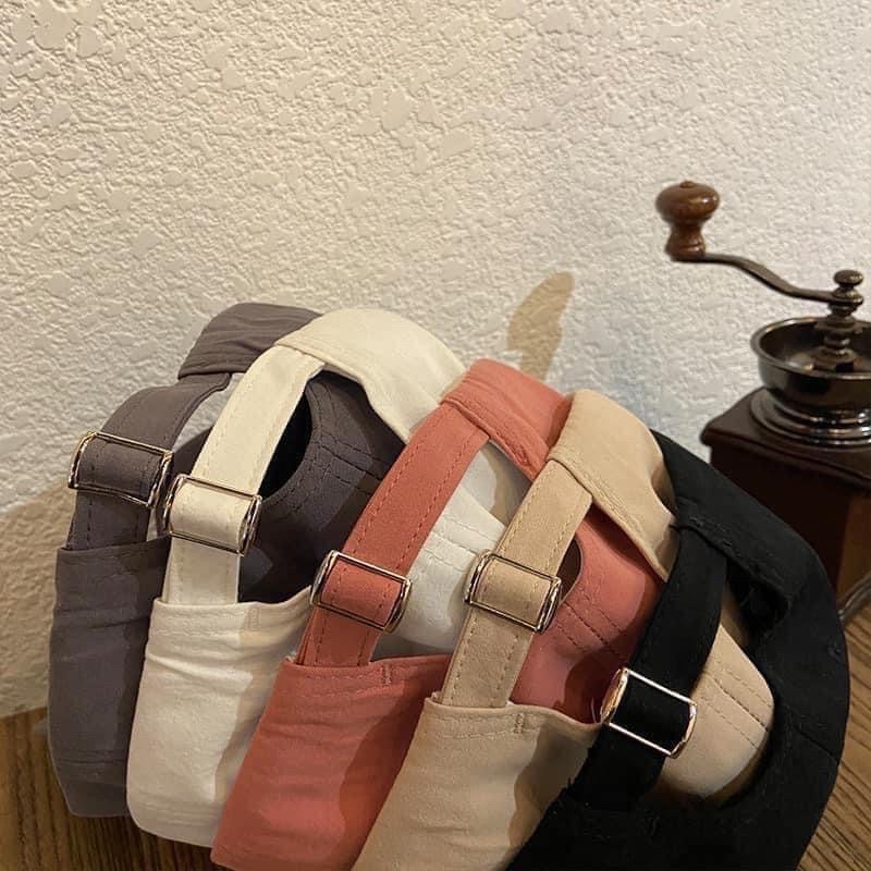 Mũ lưỡi trai màu thêu chữ màu vintage