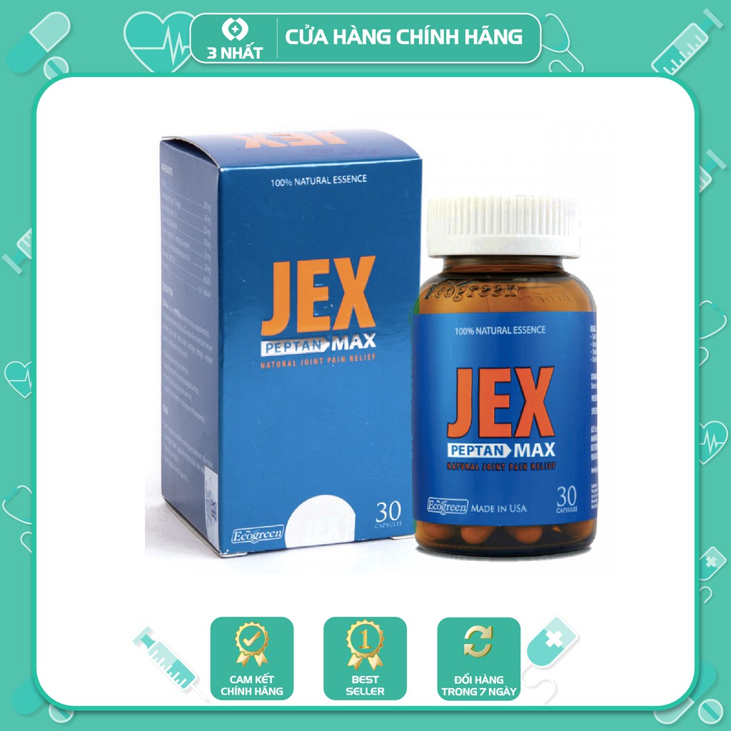 JEX MAX Bổ khớp, giúp tăng cường độ bền và dẻo dai cho xương và khớp - BN034