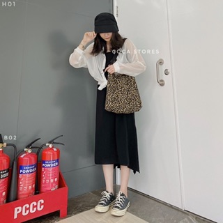 [B02] Túi đeo chéo da beo COOL (có sẵn/ảnh thật)