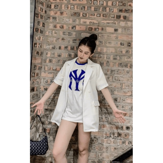 (Free Ship) Sét Áo Khoác Vest Tay Ngắn Diện Đi Làm Đi Chơi Đều Sang Chảnh UP Valetina Shop