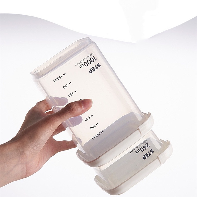 1 Hộp Nhựa Trong Suốt Đựng Thực Phẩm 5 Kích Cỡ