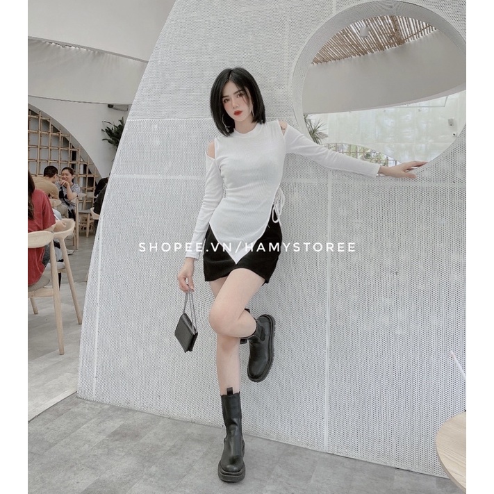 IRIS TOP - ÁO THUN GÂN CUT-OUT CỰC ĐẸP