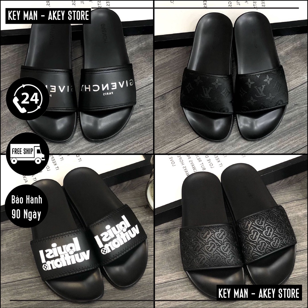 Bộ Sưu Tập 6 Dép Quai Ngang Thời Trang,Dior-Gucci-LouisVuitton-Burberr, Cao Cấp Chất Lượng,Bảo Hành, Akeyshop - Key Man