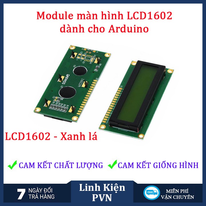 ✅ [CAM KẾT CHẤT LƯỢNG]  Module màn hình LCD1602 thích hợp mạch chuyển đổi - 2 màu