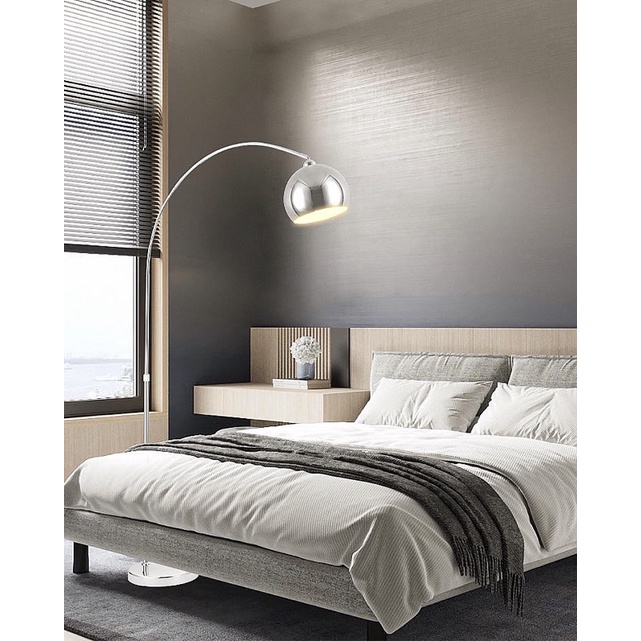 Đèn sàn sang trọng kiểu Ý ánh bạc Cake Droplight phong cách Bắc Âu