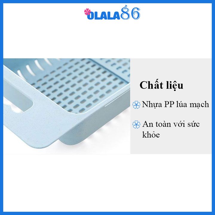 Khay gác , bộ rổ gác bồn rửa bát nhựa Việt Nhật cao cấp Olala 86