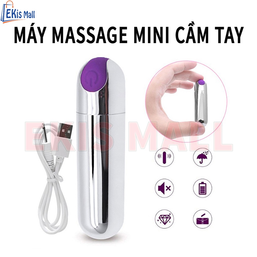 Máy massage mắt mini cầm tay 10 chế độ - Máy chống đau mỏi cơ cao cấp sạc USB loại bỏ quầng thâm mắt