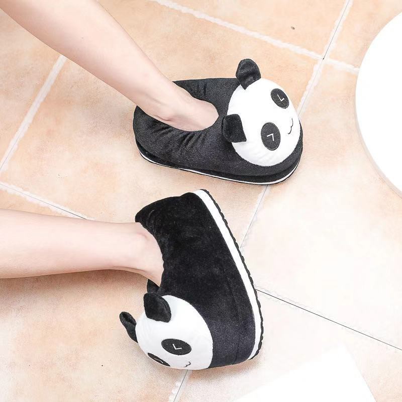 Dép bông đi trong nhà thiết kế hình Pikachu/Gấu trúc/Doremon đáng yêu