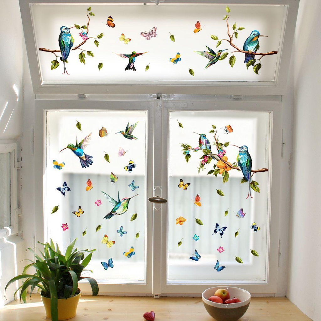 Sticker Dán Tường Bằng PVC Chống Nước Chống Bụi Có Thể Tháo Rời