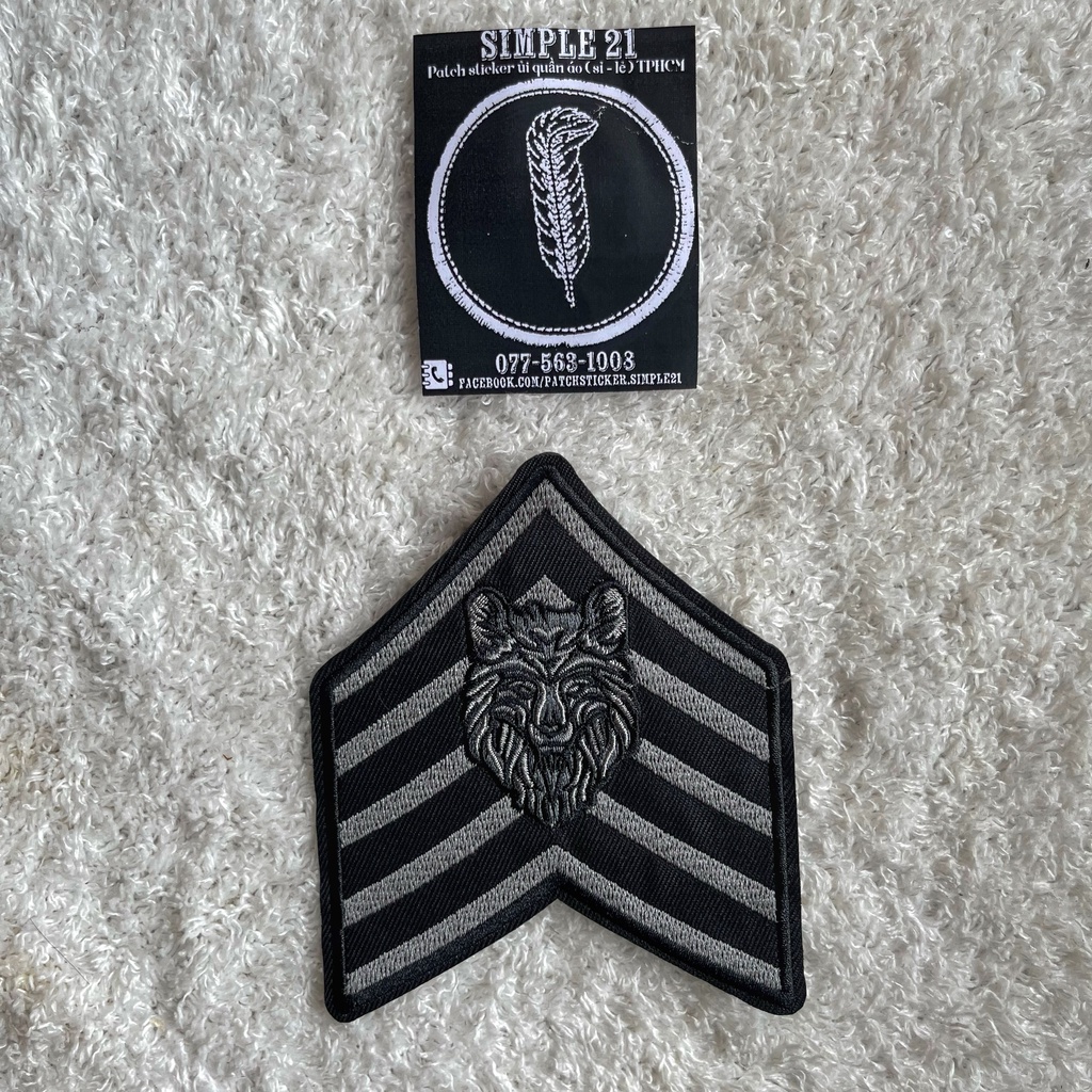 Patch sticker ủi quần áo simple21
