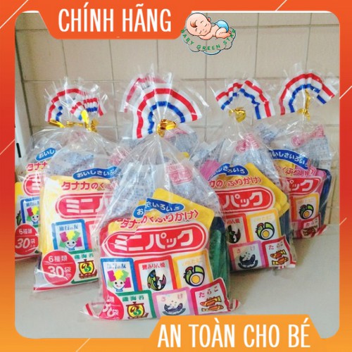 Gia vị rắc cơm Tanaka Furikake gồm 30 gói nhỏ với 6 vị khác nhau trong 1 túi date 2/2022