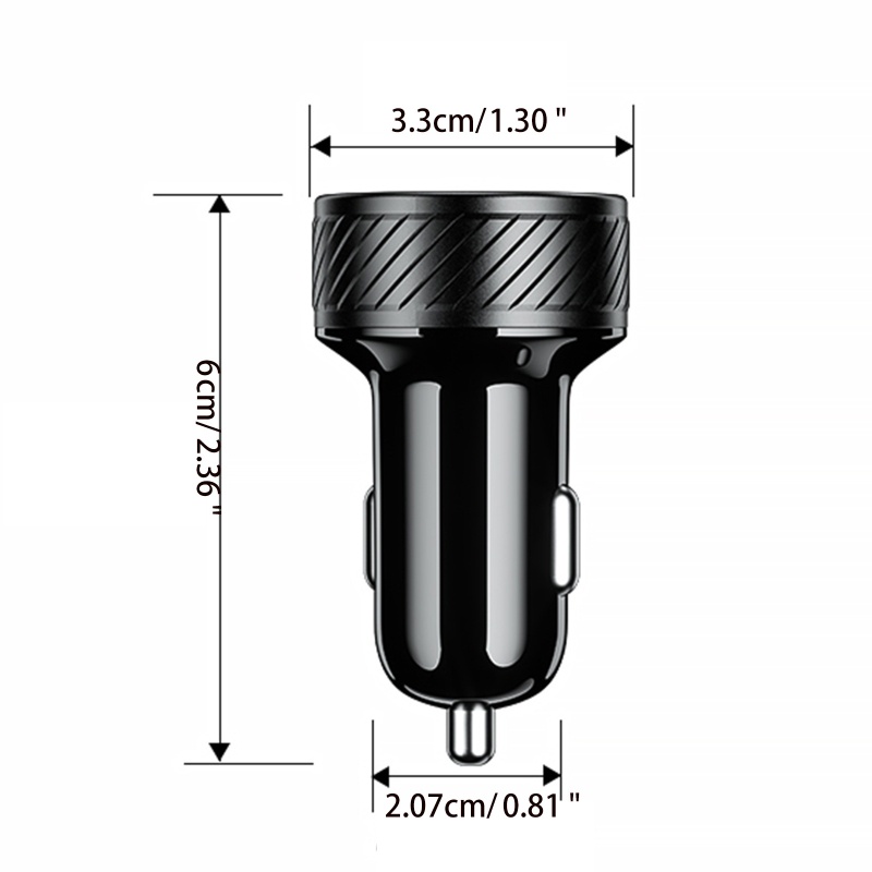 Tẩu Sạc Hai Cổng USB 5v Dùng Trên Xe Hơi Cho Điện Thoại Di Động / Máy Tính Bảng GPS DVR