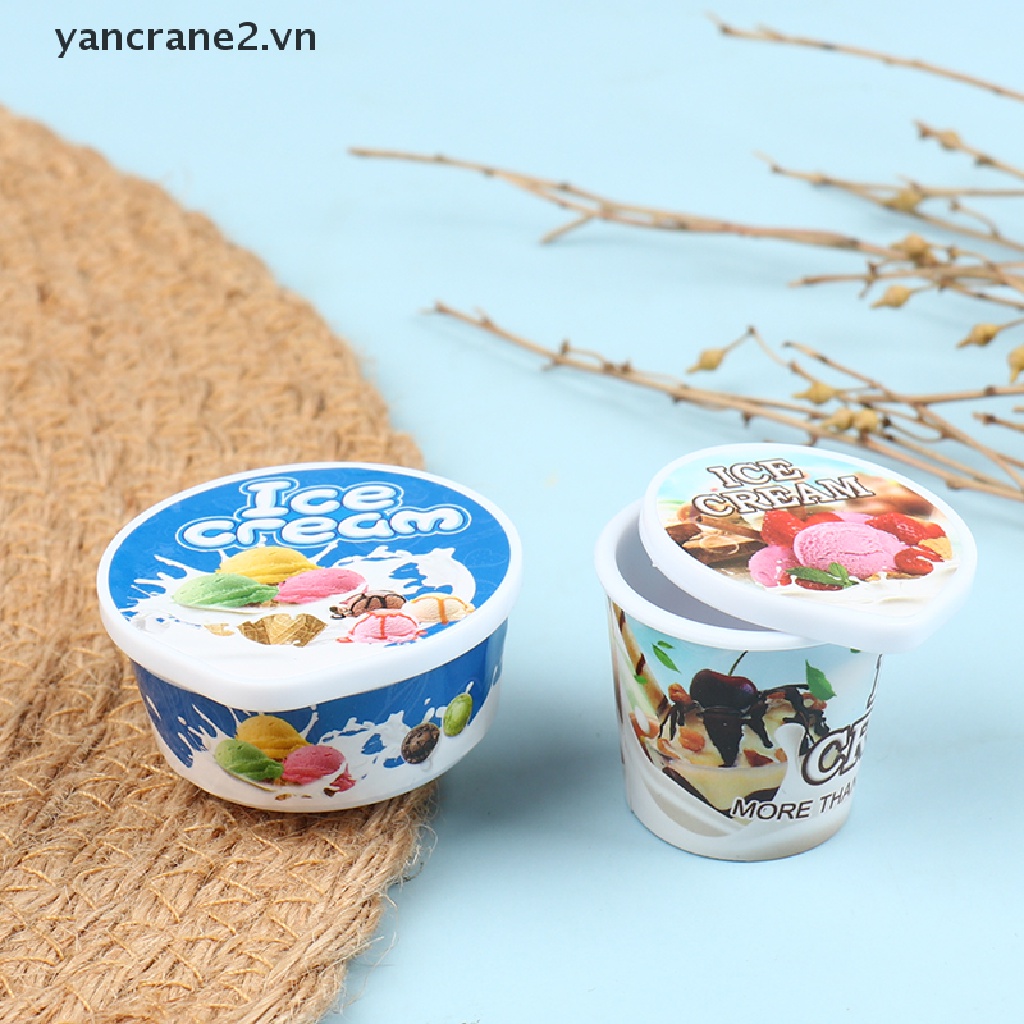 Mô hình kem ốc quế mini tỉ lệ 1: 6 xinh xắn dùng trang trí nhà búp bê