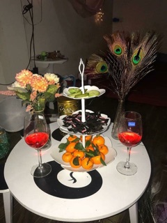 Khay đựng mứt hoa quả 3 tầng