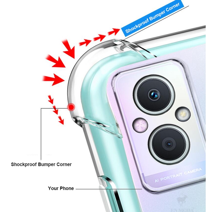 Ốp Điện Thoại Silicon TPU Mềm Trong Suốt Chống Sốc Cho OPPO Reno 7Z 8Z 5G