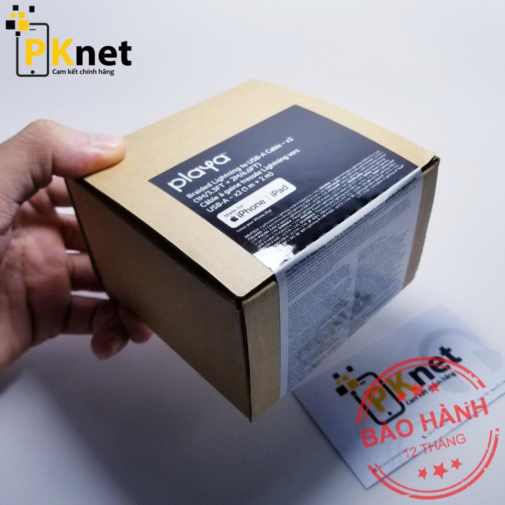 Combo Cáp Belkin Playa Chuẩn MFi cho ip/tablet táo ,SIÊU BỀN BỈ[Bảo hành 12 tháng]