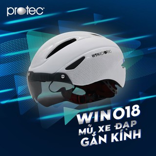 Mũ Bảo Hiểm Xe Đạp Protec Win Sử Dụng Kính
