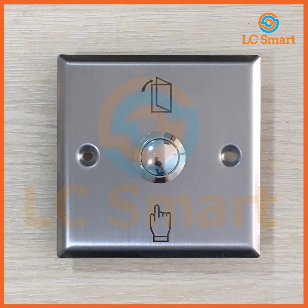 Nút nhấn Exit Inox siêu nhạy sử dụng cho việc kiểm soát cửa ra vào mặt hình vuông
