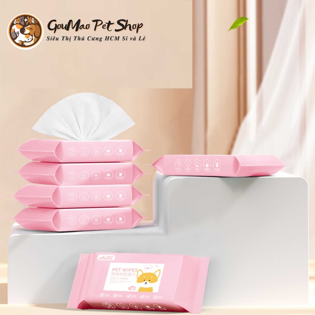 Khăn ướt đa năng borammy dành cho chó mèo - Goumao Pet