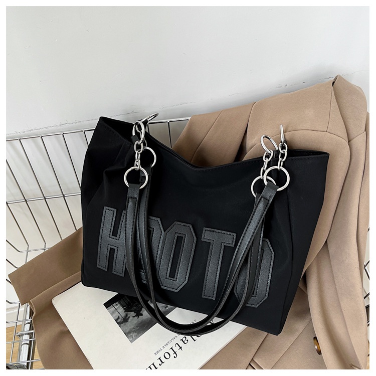 Túi Đeo Vai Cỡ Lớn In Chữ Đơn Giản Thời Trang Mùa Thu 2022