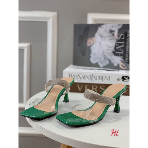 ❤️ NEW HOT 2022 HÀNG CÓ SẴN❤️ Guốc mika quai đá gót nhọn 7cm