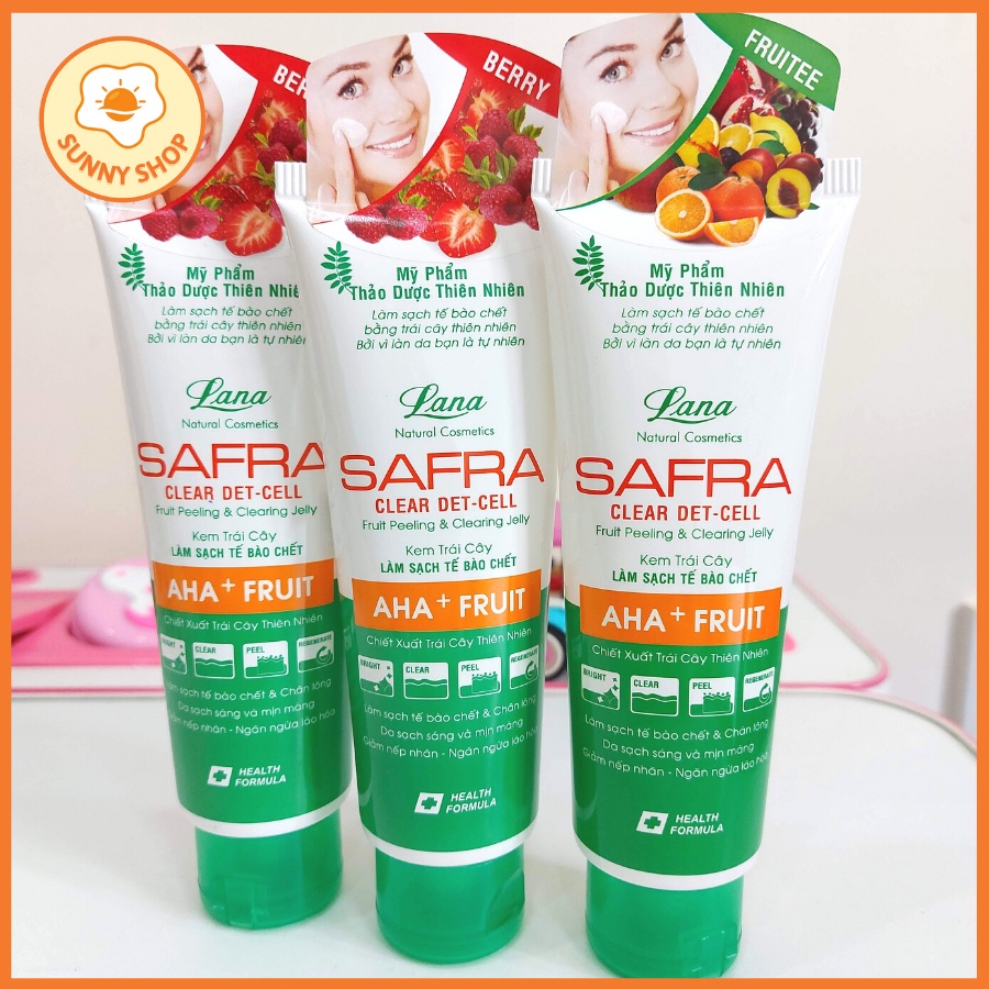 SAFRA CLEAR DETCELL – Kem Làm Sạch Tế Bào Chết Lana - SAFRA 80g