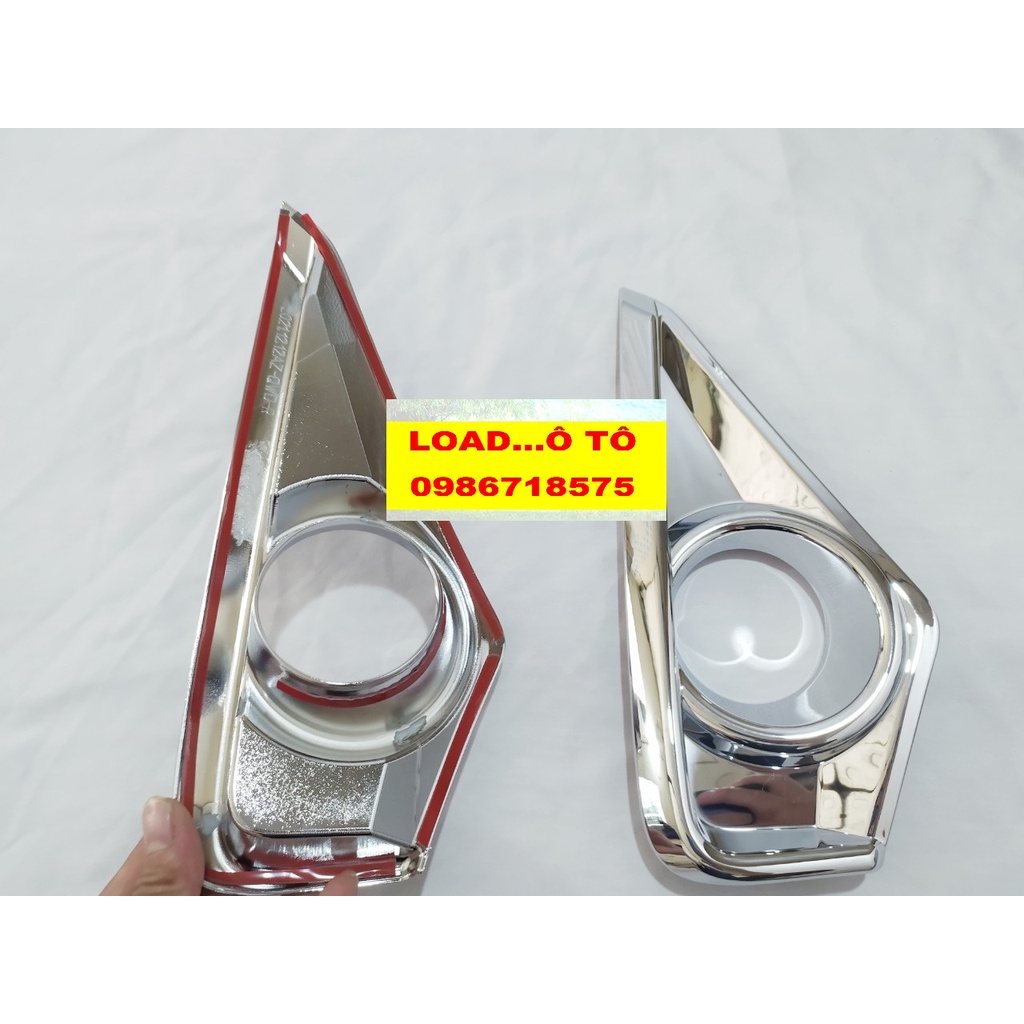 Ốp Viền Đèn Gầm Trước Sau Xe Toyota Veloz 2022-23 Mẫu Nhựa ABS Mạ Crom Sáng Bóng